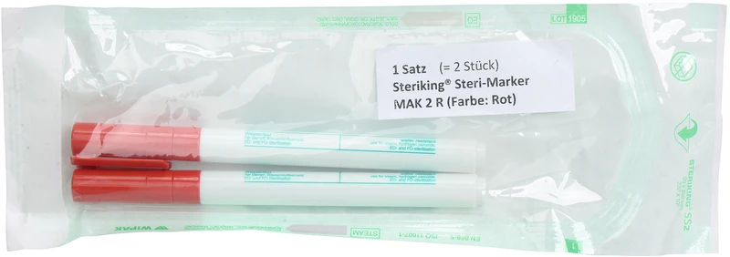 116031 - Nicht-toxische Marker - Packung 2 Stück rot