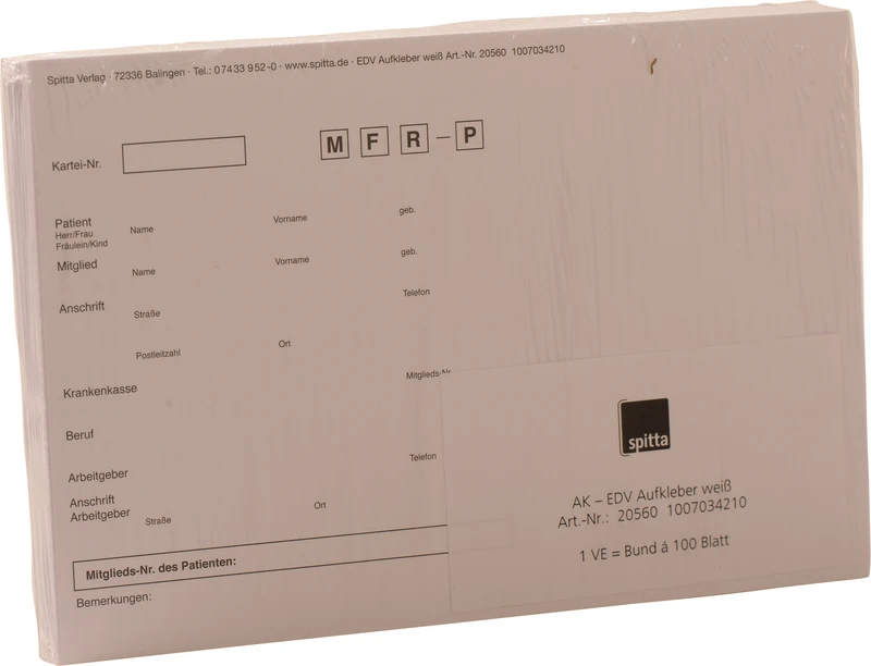 Packung 100 Stück weiß