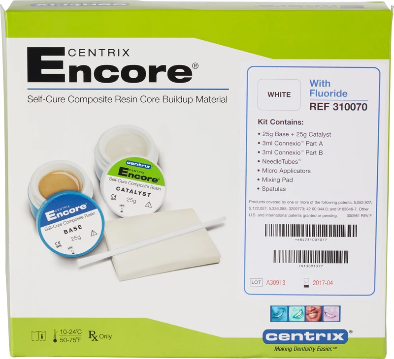 Kit weiß, mit Fluorid