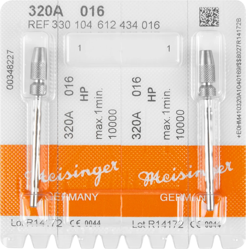Packung 2 Stück HP, 1,6 mm, ISO 016 Packung 2 Stück HP, 1,6 mm, ISO 016