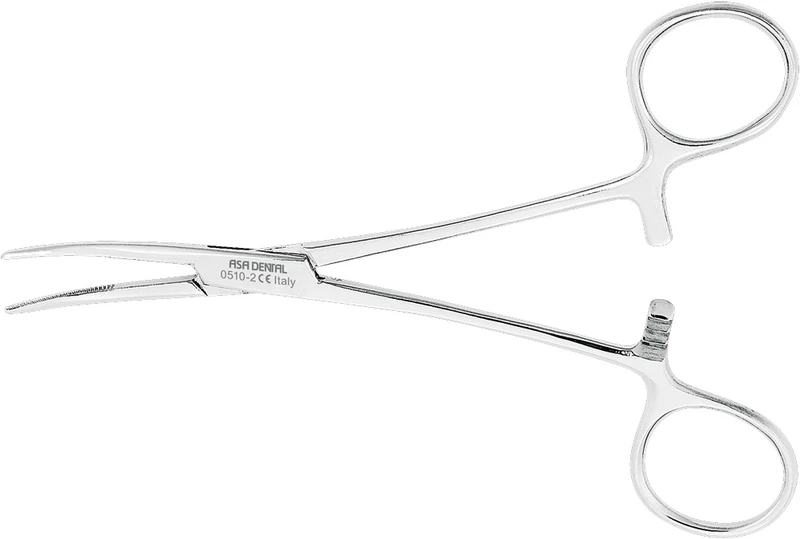 95108 - Arterienklemmen nach Kelly - Stück 0510-2 14 cm, gebogen