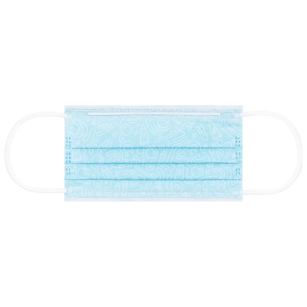 Packung 50 Stück mit Gummizug, blau Packung 50 Stück mit Gummizug, blau
