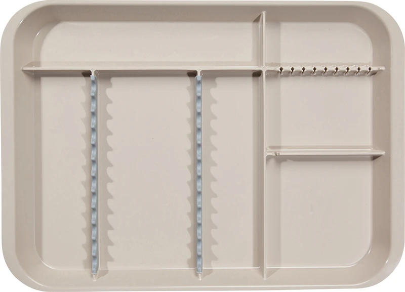 Stück Tray 34 x 24,5 x 2,2 cm, mit Einteilung beige