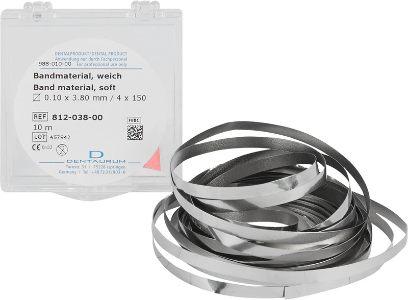 Rolle 10 Meter Band 0,1 x 3,8 mm Rolle 10 Meter Band 0,1 x 3,8 mm