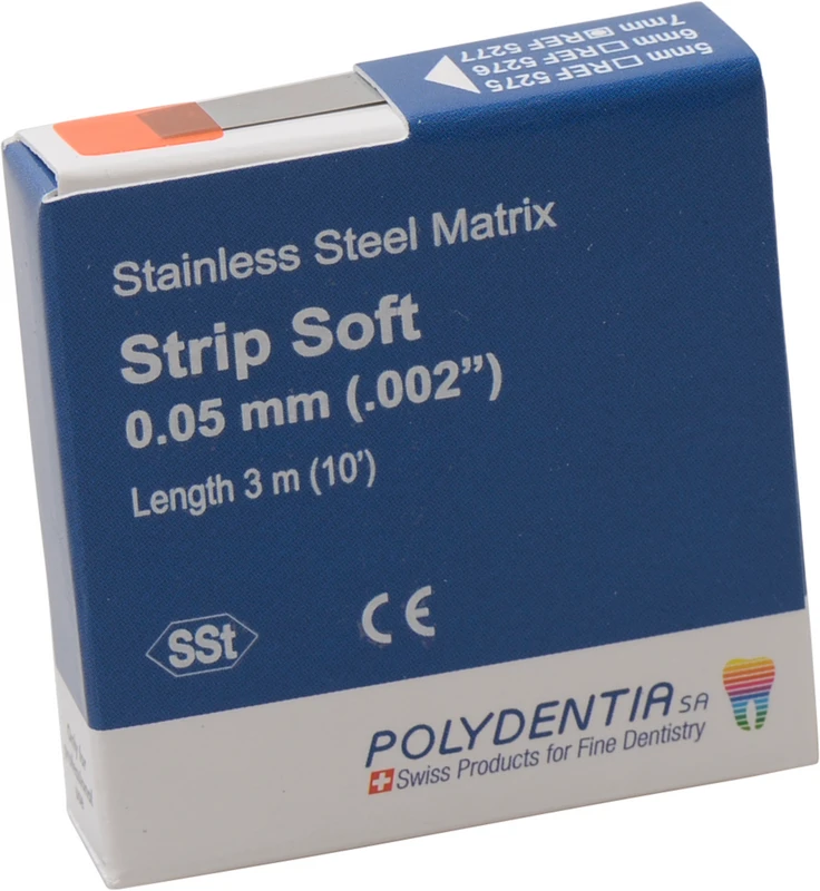 Packung 3 m Band Breite 7 mm, Stärke 0,05 mm, soft Packung 3 m Band Breite 7 mm, Stärke 0,05 mm, soft