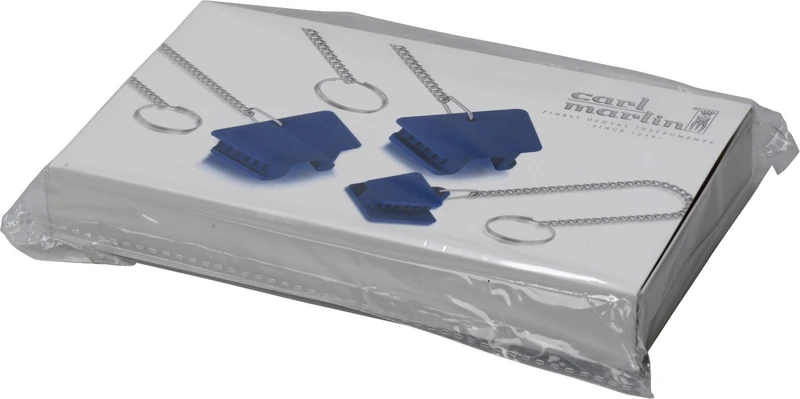 Set 3 Stück (S, M, L), blau mit Kette