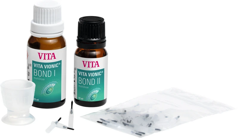 Kit COMPLETE 20 ml BOND I, 10 ml BOND II, 1 Messbecher 3 ml, 50 Pinselspitzen Kit COMPLETE 20 ml BOND I, 10 ml BOND II, 1 Messbecher 3 ml, 50 Pinselspitzen