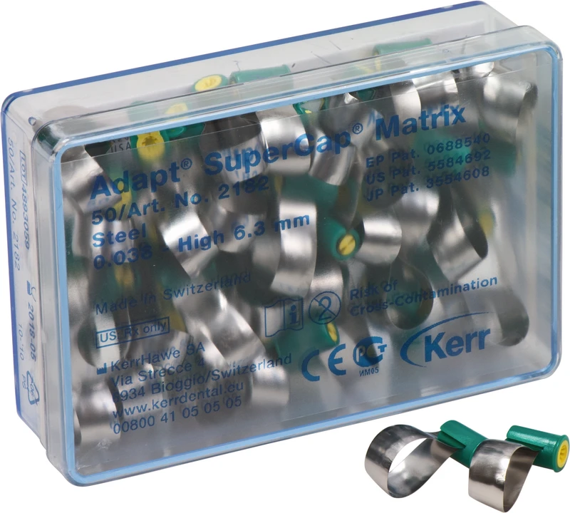 Packung 50 Adapter Stahl Höhe 6,3 mm, 0,038 mm