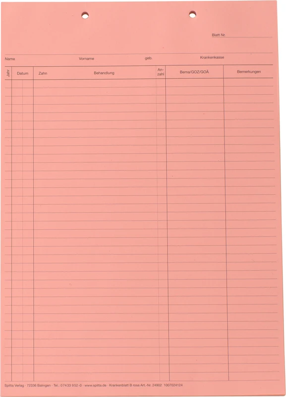 Stück 100 Blatt rosa, kopfgelocht, für DIN A5 Stück 100 Blatt rosa, kopfgelocht, für DIN A5