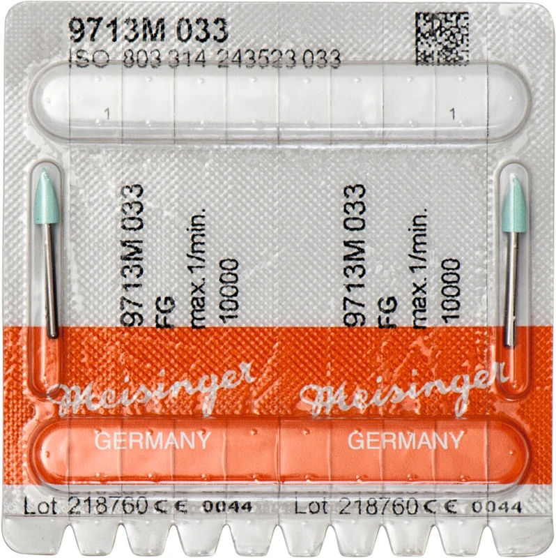 Packung 2 Stück blau grob, FG, Figur 243, 7,5 mm, ISO 033