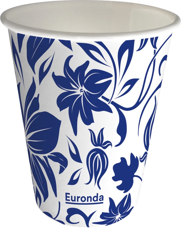 Karton 1.000 Stück Flower-blau, 180 ml