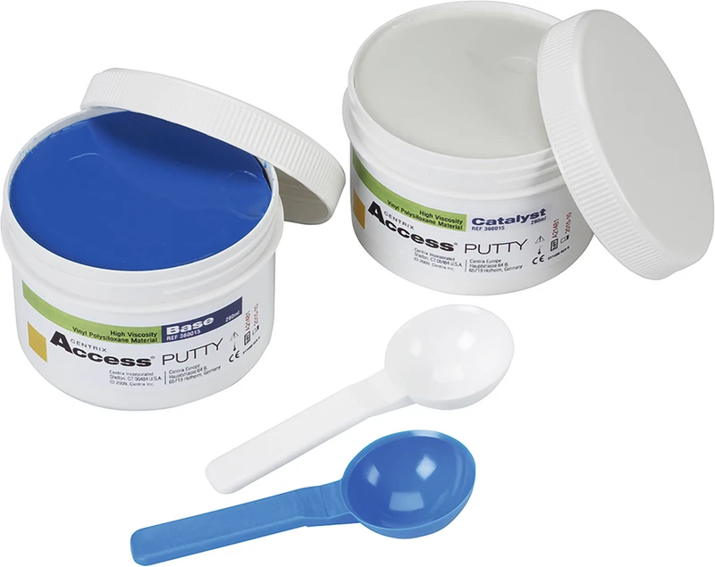 Set 280 ml Tiegel Katalysator, 280 Tiegel Dose Basis, 2 farbcodierter Entnahmelöffel Set 280 ml Tiegel Katalysator, 280 Tiegel Dose Basis, 2 farbcodierter Entnahmelöffel