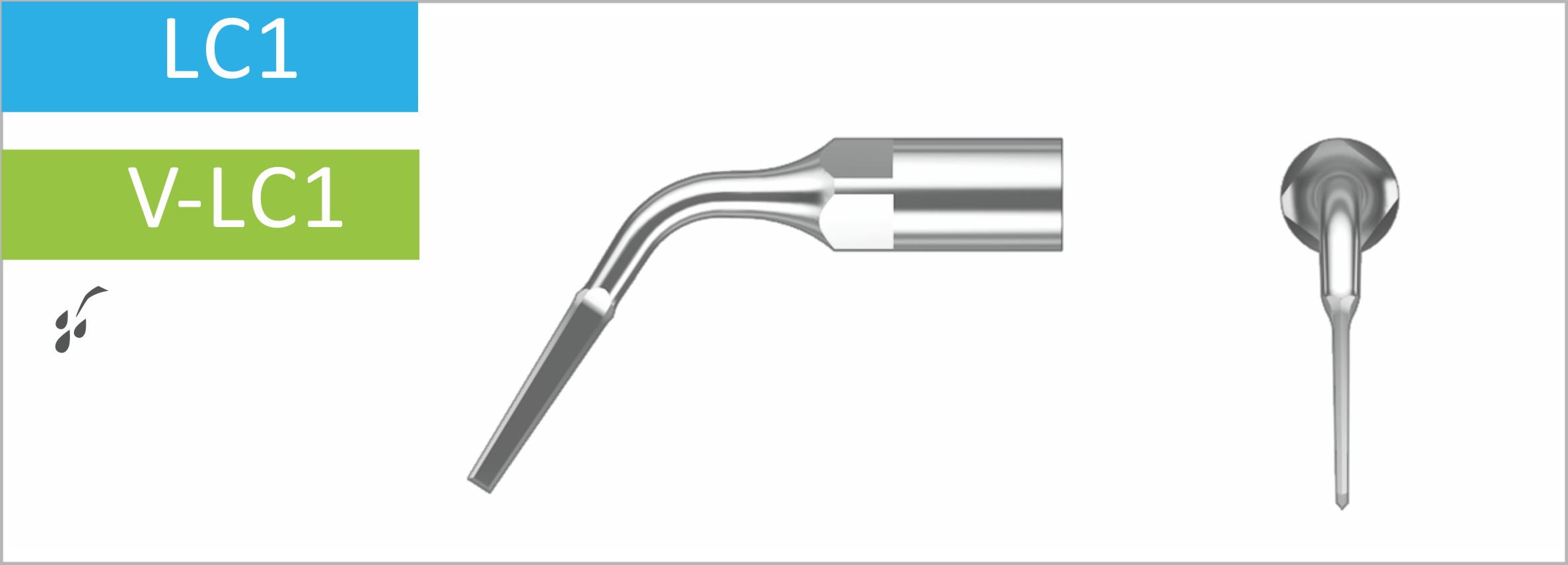 Stück, LC1 Wurzelosteoplastik. Wird für Syndesmotomie und periradikuläre Osteotomie verwendet. 