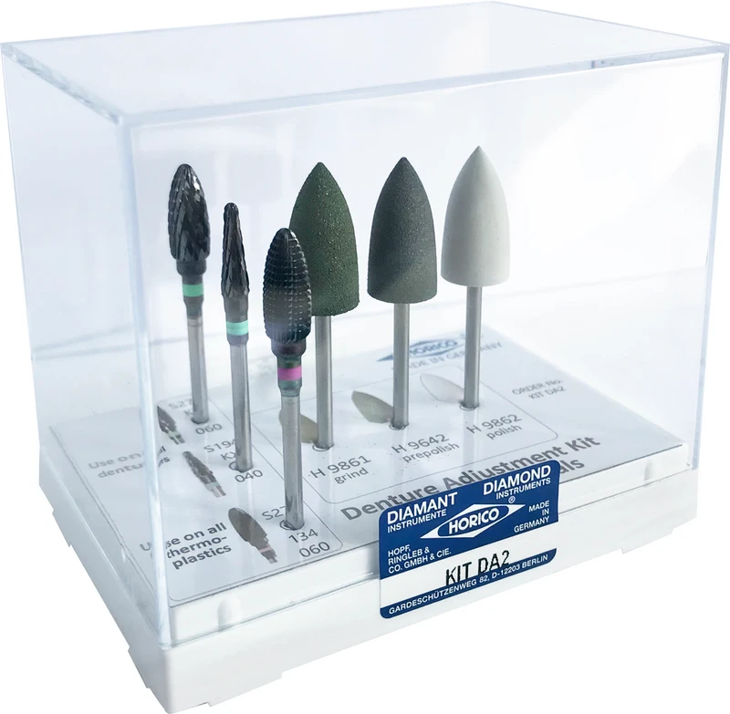 Kit 6 Stück (3 x Fräser, 3 x Polierer)