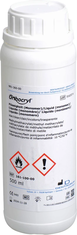 Flasche 500 ml Flüssigkeit klar