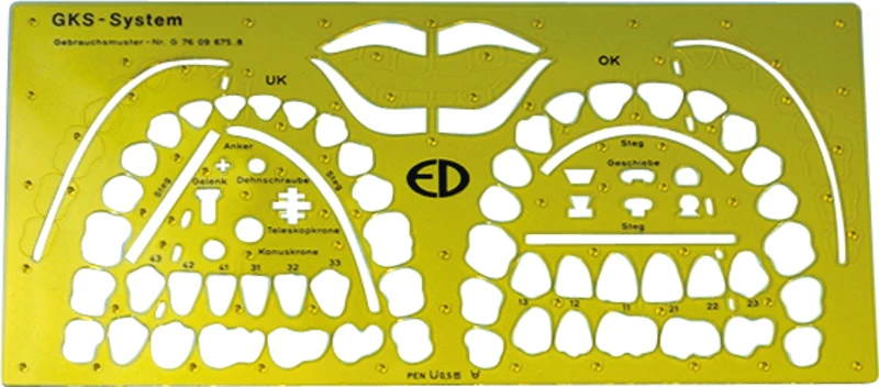 10742 - S-U-GKS-System-Schablone - Stück