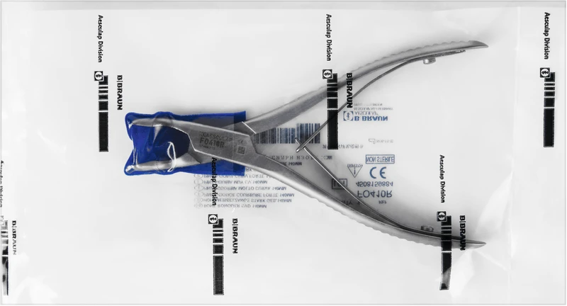 51232 - Hohlmeißelzangen nach Luer - Stück stark gebogen, 140 mm