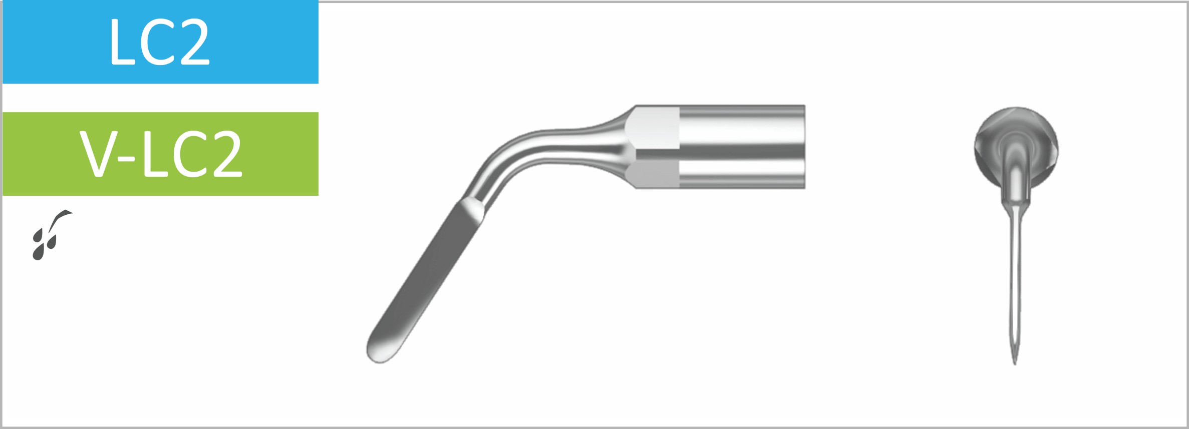 107155715 - Extraktion - Passende Spitzen für Satelec® Chirurgie Geräte - Stück, LC2 Schlankes Skalpell. 