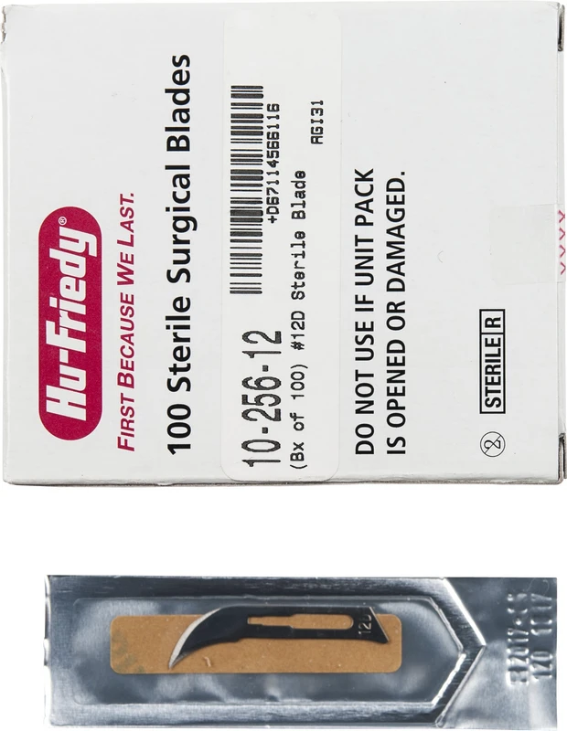 Packung 100 Skalpellklingen Figur 12D Packung 100 Skalpellklingen Figur 12D