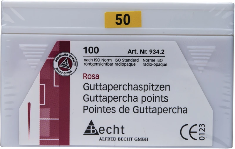 46372 - Guttaperchaspitzen rosa - Packung 100 Stück ISO 050