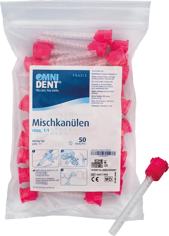 Beutel 50 Stück rosa 1:1