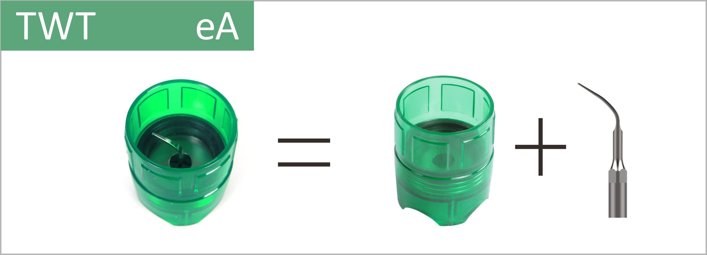  Set, TWT eA + Drehmomentschlüssel Universal. Präzise Entfernung von solidem supragingivalem Zahnstein. 