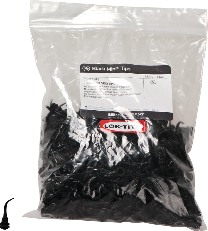 Packung 500 Black Mini Tips, Ø 1 mm