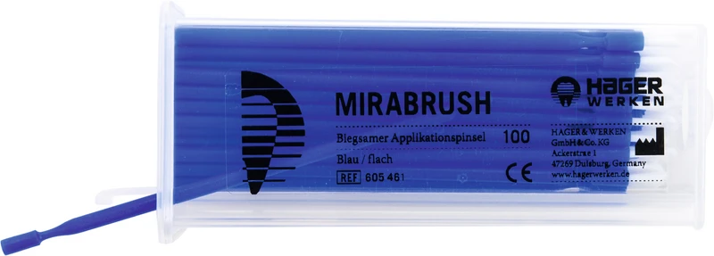 Packung 100 Stück blau, 11 cm, flach