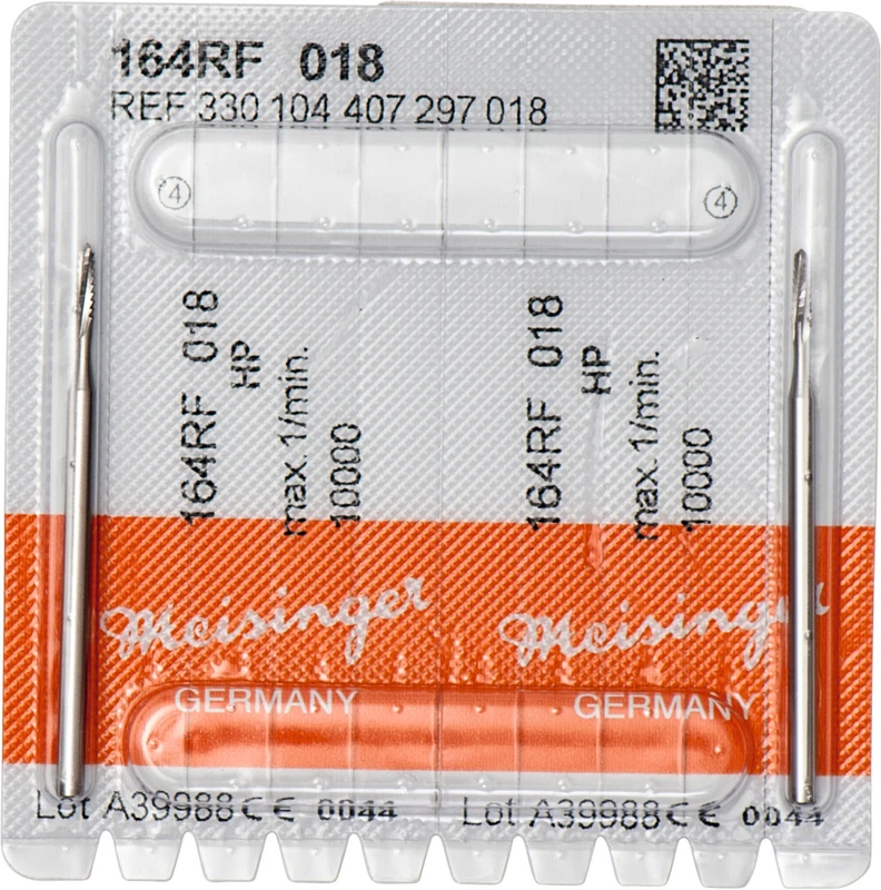 Packung 2 Stück rostfreier Stahl, HP, Figur 407, 6 mm, ISO 018 Packung 2 Stück rostfreier Stahl, HP, Figur 407, 6 mm, ISO 018