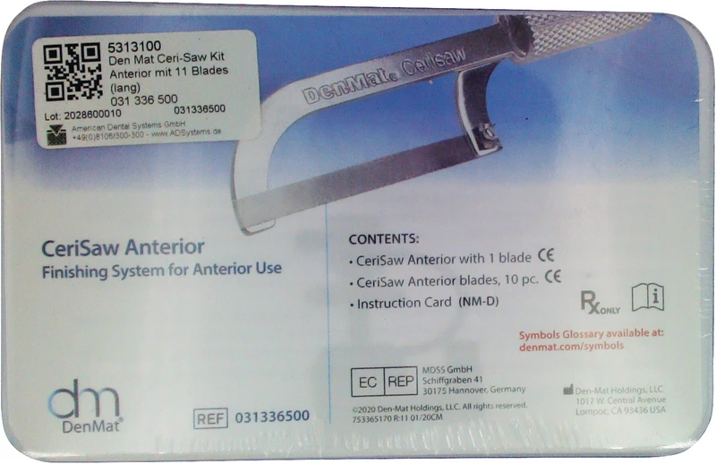 Kit Anterior mit 11 Sägeblätter Kit Anterior mit 11 Sägeblätter