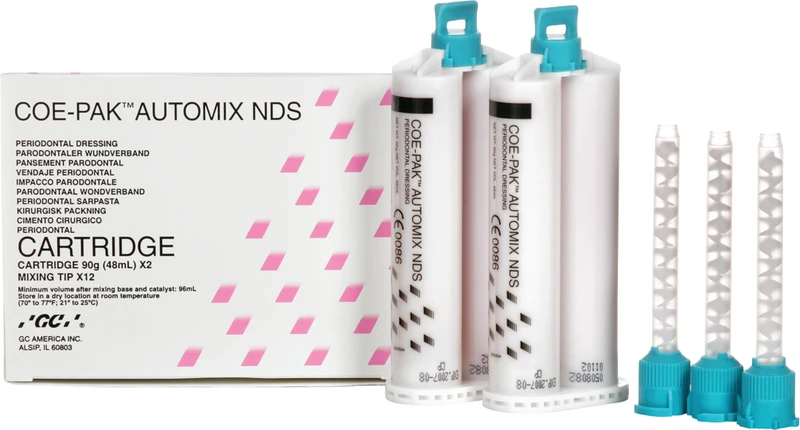 Packung 2 x 50 ml Doppelkartusche, GC Coe Automix NDS, 12 Mixing Tips Packung 2 x 50 ml Doppelkartusche, GC Coe Automix NDS, 12 Mixing Tips