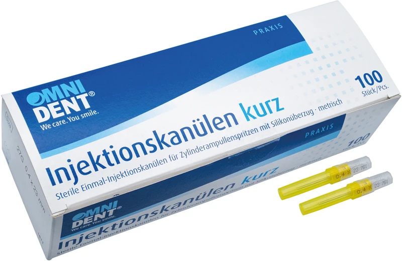 Packung 100 Stück gelb, Ø 0,4 x 23 mm