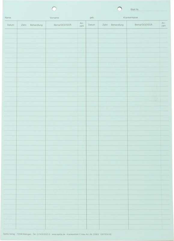 Stück 100 Blatt blau Stück 100 Blatt blau