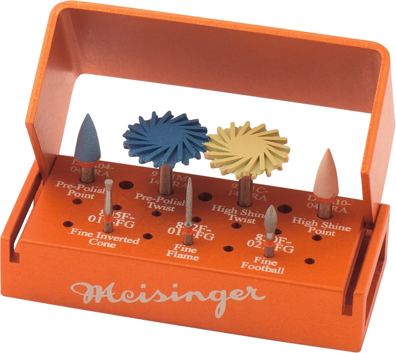 201012 - Intraoral Twist Polisher for Zirconia - Kit 3 Diamanten, 4 Polierer