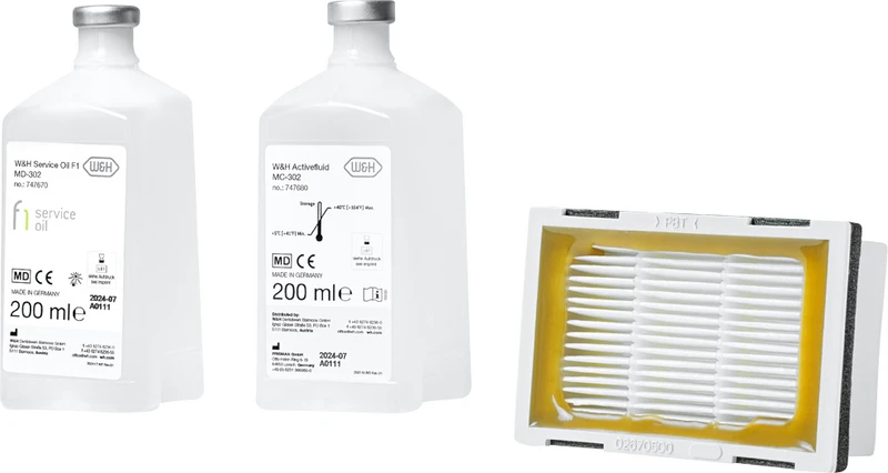 Set 200 ml Aktivfluid, 200 ml Service Oil F1, 1 Filter