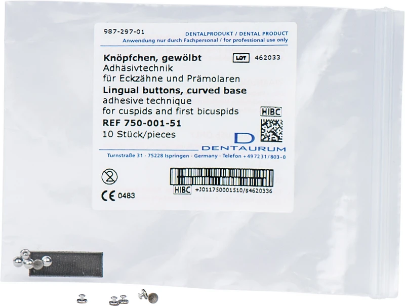 Packung 10 Stück für Eckzähne und Prämolaren