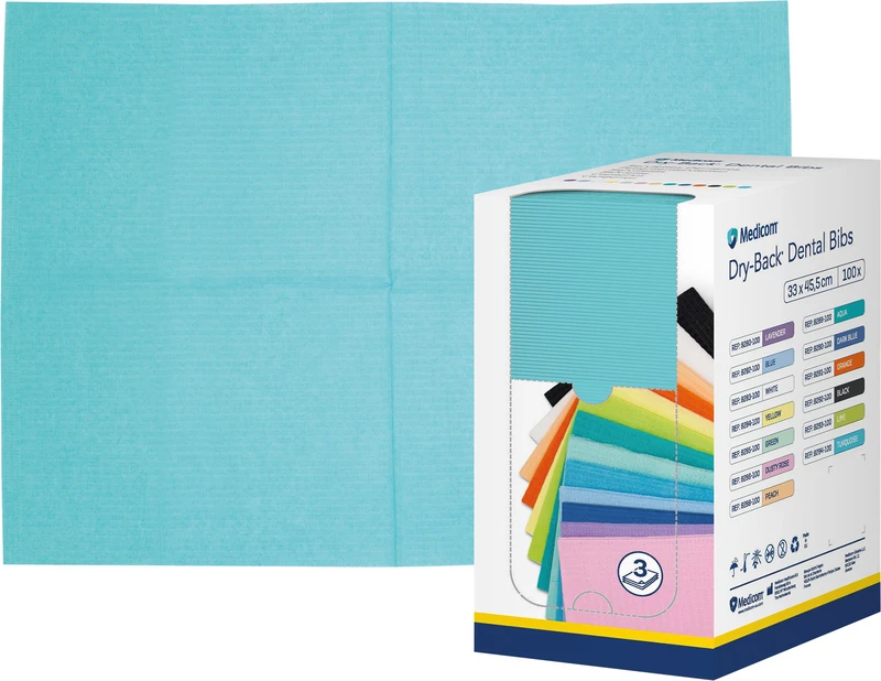 Karton 100 Stück aqua, 33 x 45,5 cm