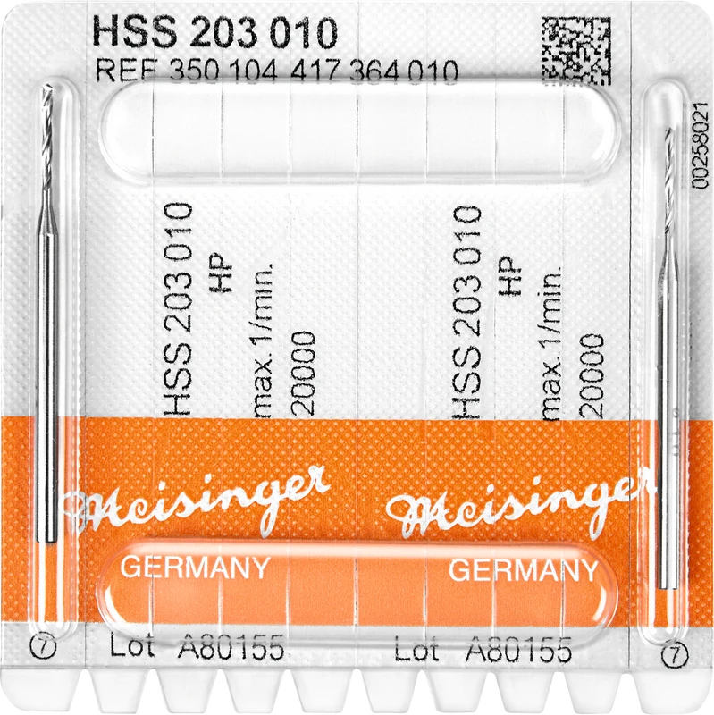 Packung 2 Stück HP, Figur 417, 10 mm, ISO 010 Packung 2 Stück HP, Figur 417, 10 mm, ISO 010