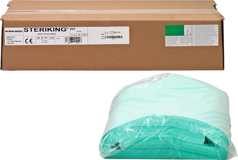 Packung 500 Stück grün, 60 x 60 cm