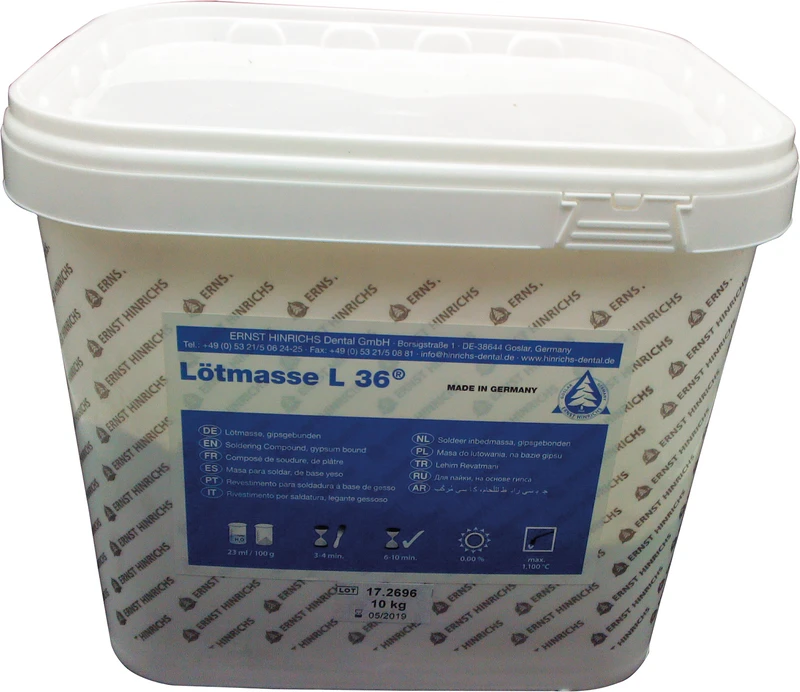 39110 - Lötmasse L 36® braun - Eimer 10 kg
