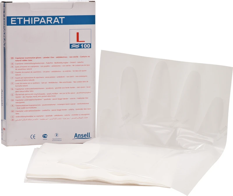 87312 - ETHIPARAT Non-Sterile - Packung 100 Stück puderfrei, transparent, L