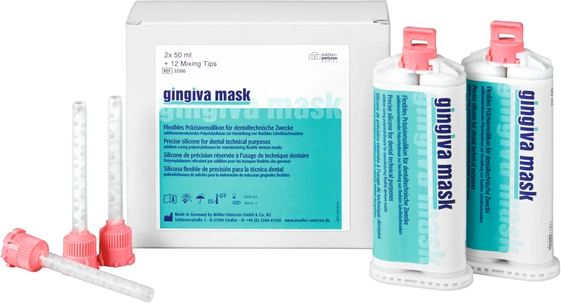 Packung 2 x 50 ml Kartusche, 12 Mixing Tips