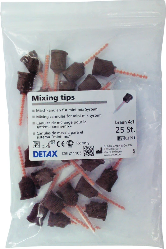 Packung 25 Stück braun 4:1