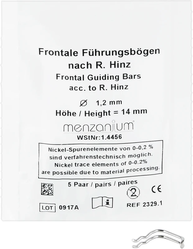 Packung 5 Paar frontal, 14 mm