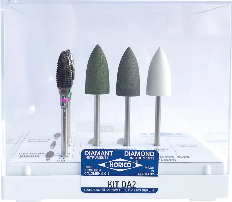Kit 6 Stück (3 x Fräser, 3 x Polierer)