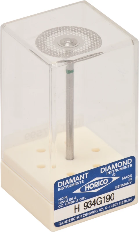 15255 - Diamantscheiben 934 - Stück sehr flexibel, doppelseitig, grün grob, HP, Figur 934, 0,22 mm, ISO 190