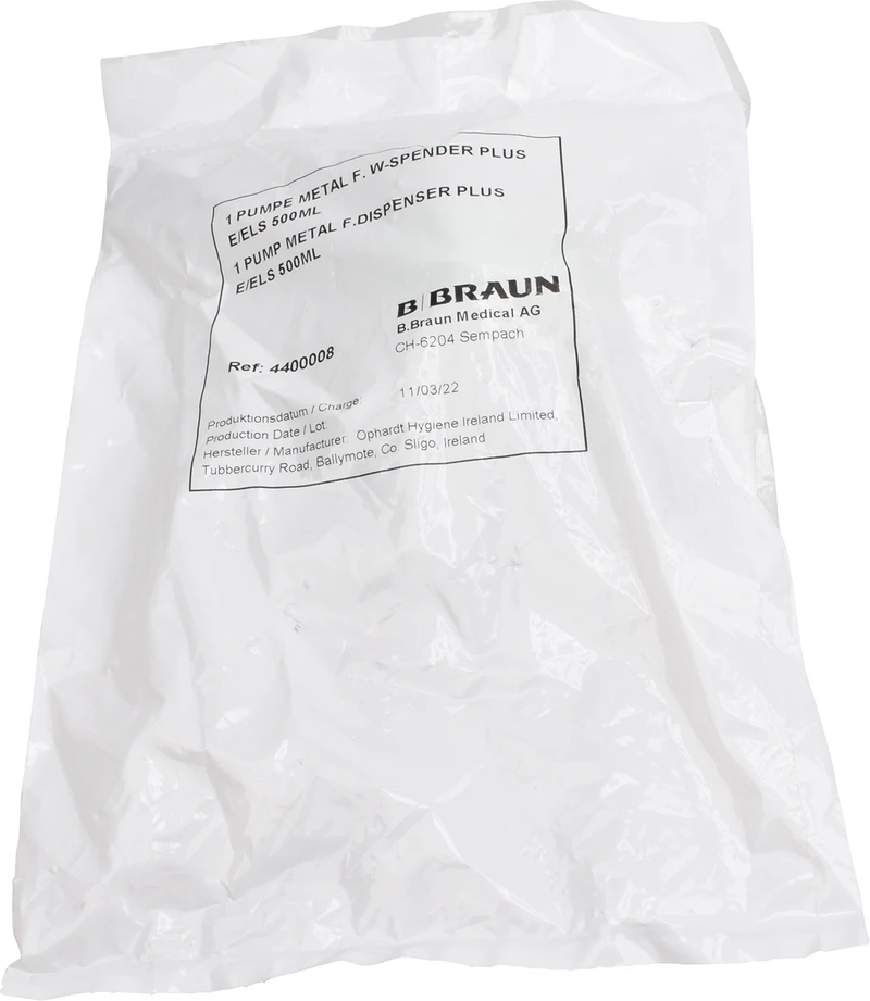 Stück Edelstahl für Wandspender ELS und E 500 ml