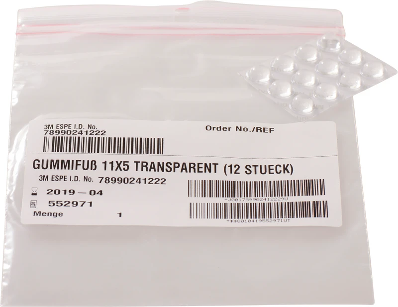 Packung 12 Stück transparent Packung 12 Stück transparent