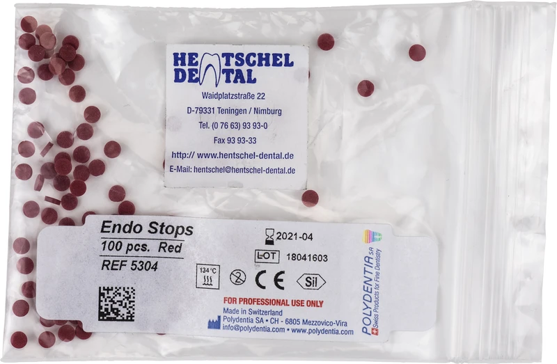 26822 - Endo Stops - Packung 100 Stück rot