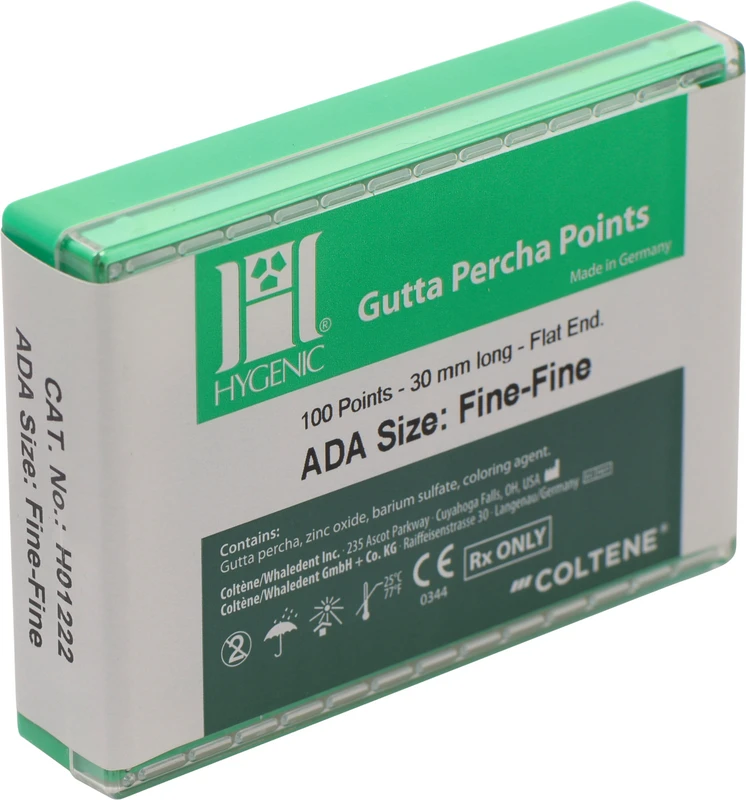 24130 - HYGENIC® Guttapercha Spitzen Conventional - Box 100 Stück pink, FF